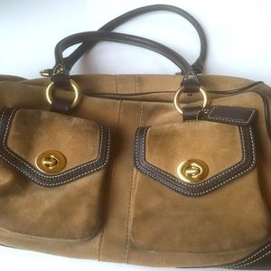 Coach Suede Shoulder Bag